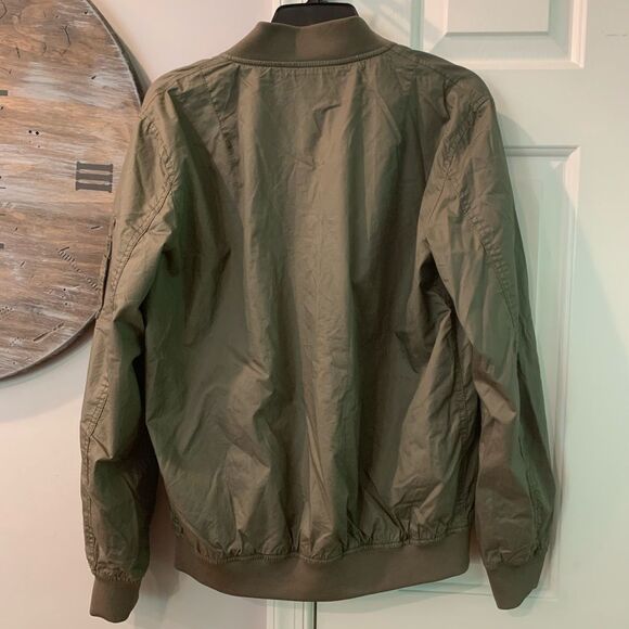 Buffalo David Bitton Green Bomber Windbreaker M - Picture 3 of 4